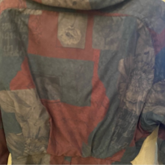 Vintage NILS Women Floral Patterned Silver Hardware Ski Jacket Size Small - Picture 8 of 12